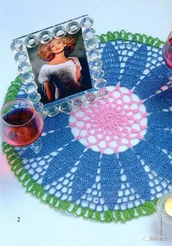 20170043经典小型钩针台布花样附详细图解