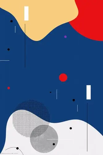 扁平几何风大气撞色拼接背景 扁平 几何 电商风 抽象渐变 不规则图形