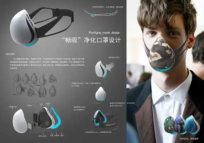 【满足您的呼吸】净化口罩设计