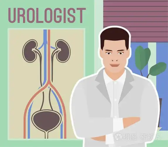 泌尿科医生矢量图像
