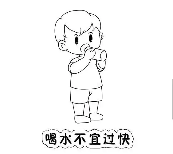 喝水简笔画小朋友喝水简笔画图片水的用途图片简笔画疫情喝水简笔画