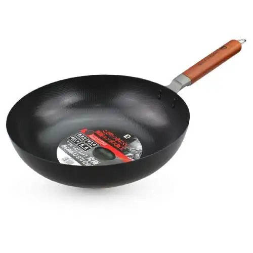 pearl life 珍珠生活 原装进口究极高纯铁炒锅无涂层双凹凸面不粘炒锅