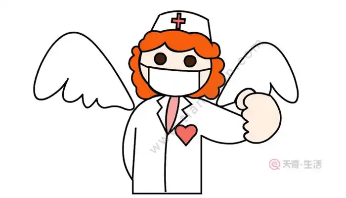 白衣天使简笔画 白衣天使简笔画怎么画