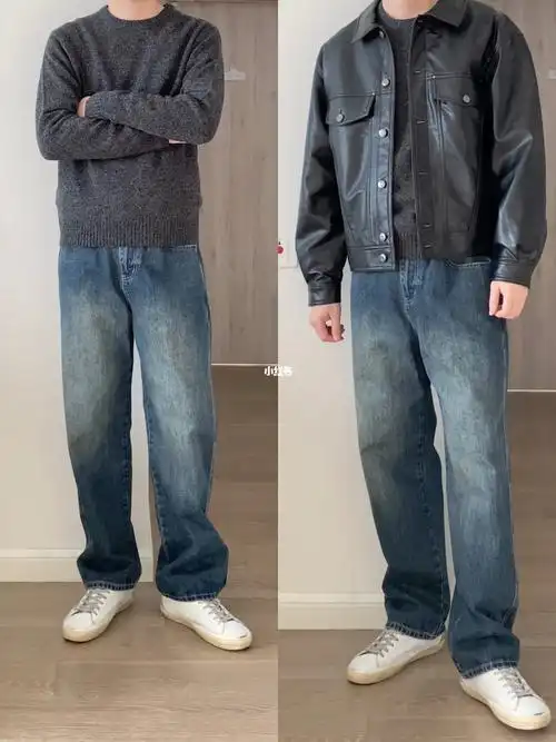 笔记灵感  #男生穿搭  #男友穿搭  #秋冬穿搭  #皮衣搭配  #显瘦穿