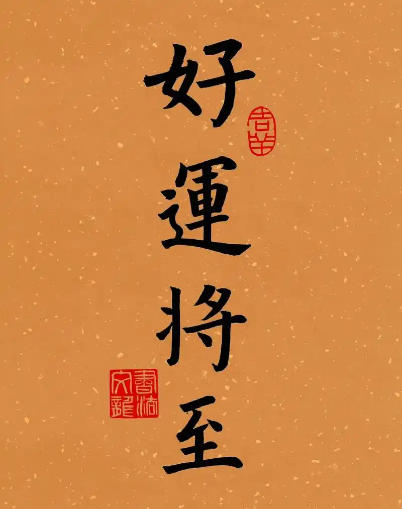 好运将至.#书法 #手写 #壁纸 #写字是一种生活 - 抖音