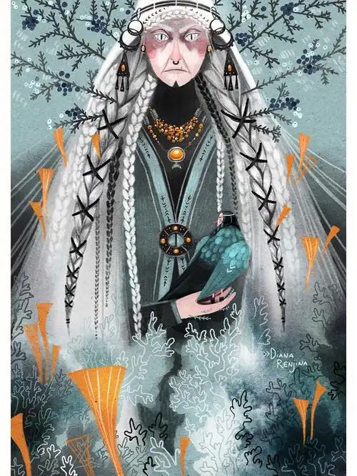 插画师dianarenzhina绘画作品