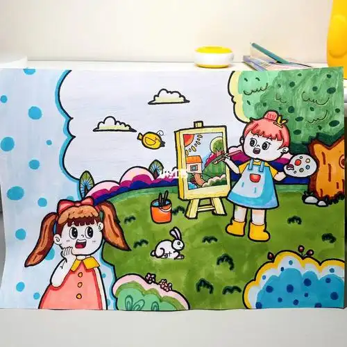 幼儿园亲子画我的梦想