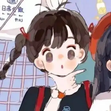 动漫头像女闺密可爱 高清可爱的呆萌动漫女生头像闺蜜图片_女生头像