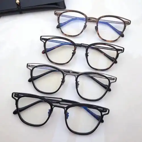 yyds高品质纯钛77板材眼镜好看有型近视眼镜