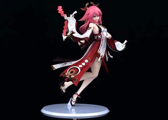 八重神子手办人偶原神手办周边可莉甘雨玩具动漫卡通二次元游戏公仔4