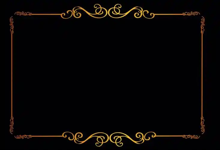 复古中国风金色花纹边框