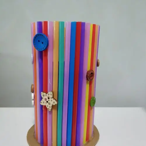 废物利用新款10岁4岁5岁3岁9岁彩色吸管其他手工制作