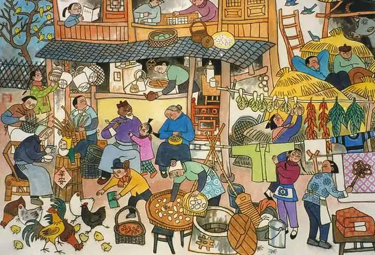 罗希贤民俗风情画