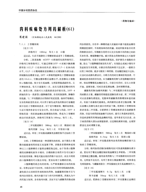 内科疾病处方用药解析(61)