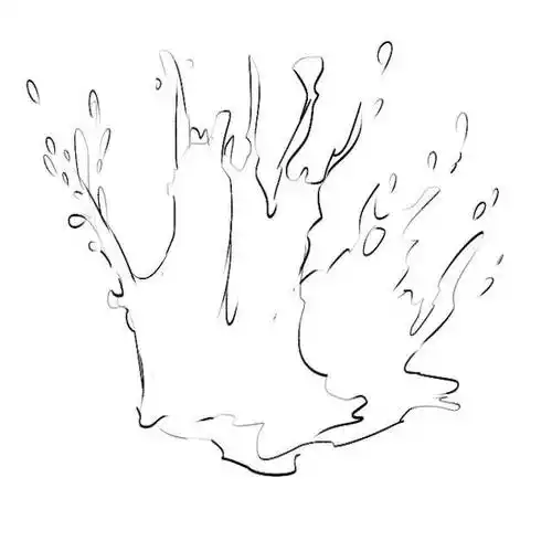 喷溅的水花怎么画教你用各种笔刷制作水花飞溅效果