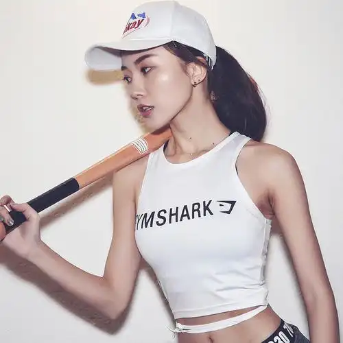 性感速干跑步运动上衣短款露脐显瘦弹力紧身t恤瑜伽健身背心女