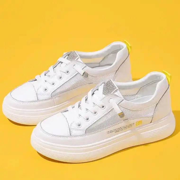 手工鞋#百搭小白鞋 # #小白鞋 #头层牛皮小白鞋 #网鞋 - 抖音