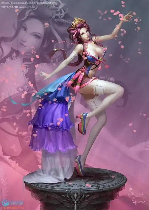 a01古装美女cg原画设定 - 其他3d资源 - cg资源海 - cgziyuanhai.com