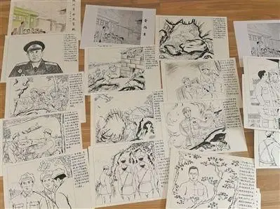 画笔描摹英雄这位退伍军人坚持10年创作近两千幅手绘