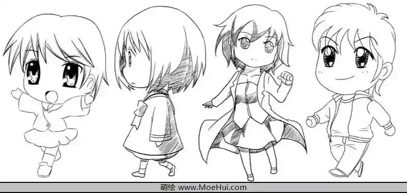 各种q版人物走姿