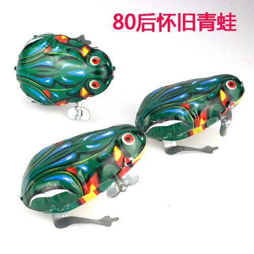 铁皮青蛙跳跳蛙发条儿童宝宝玩具经典80后怀旧六一儿童节礼物货源