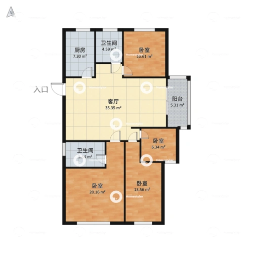 中电颐和家园睿域户型图
