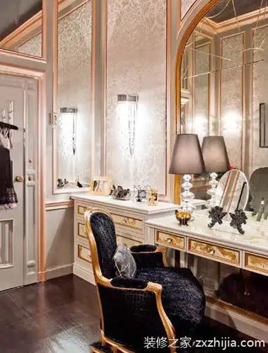 美丽变身魔法屋 10图奢华化妆间设计参考图