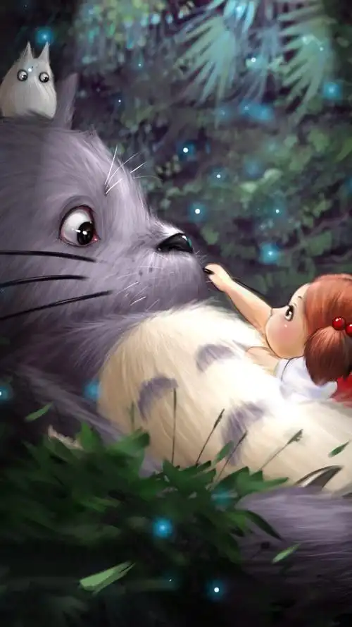 龙猫壁纸安利,赏宫崎骏治愈画风,品儿时味道温暖依旧!