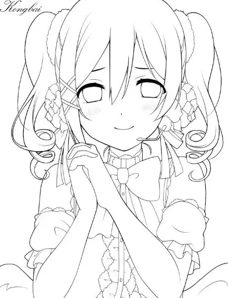 卡通人物画女生图片大全_卡通人物画可爱女生图片大全