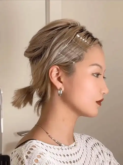 短发,长发|让夏天精致亿点点的发型推荐!_头发_发卡_马尾