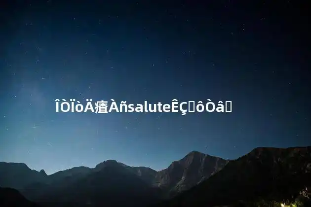 我向你敬礼salute是什么意思