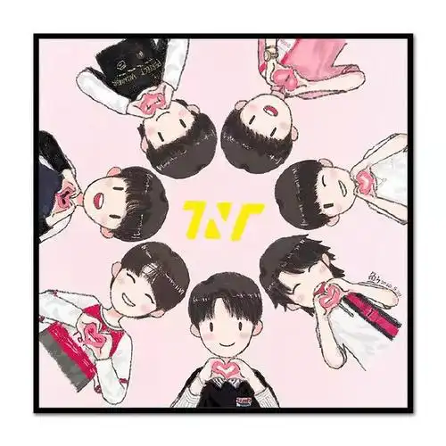 tnt时代少年团十字绣钻石画全员卡通人物明星卧室新手工刺绣贴画