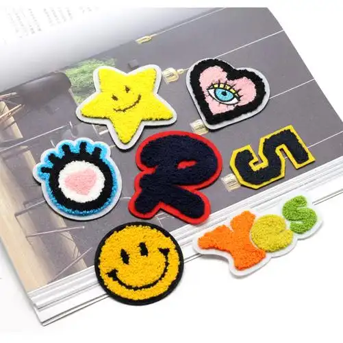 卡通毛线布贴儿童毛衣外套修补破洞补丁贴时尚百搭装毛巾绣饰贴花 1