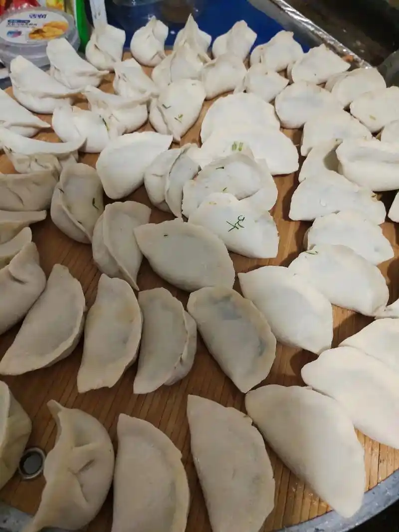 手工包饺子 #我在家里做饭不给国家添乱 #自己动手丰衣足食 - 兑趑