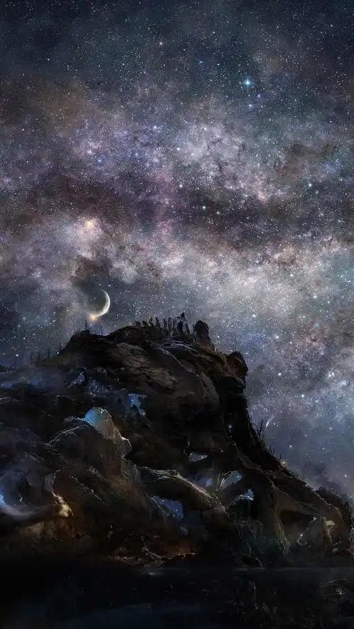 唯美浪漫星空美景手机壁纸