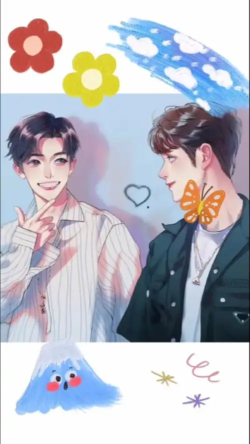 宝藏男孩 #可爱卡通 #肖战 #王一博 #动漫 #可爱萌图 #动漫人物