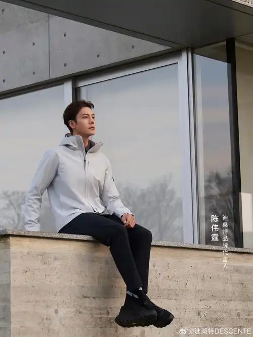 品牌代言人@william威廉陈伟霆上身#迪桑特#dualis系列外套,以精英