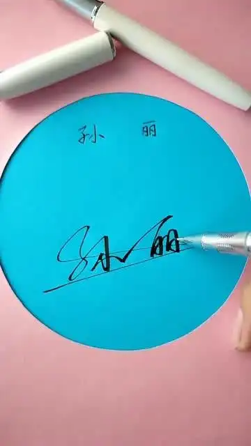 孙丽名字的艺术签名看完才知道中华文化的博大精深