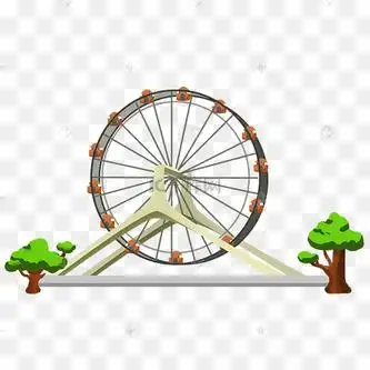 手绘天津之眼插画