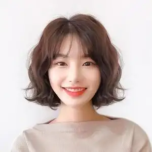 羊毛卷短发港风型短发女短卷发仿真复古全头套圆脸时尚羊毛卷假发