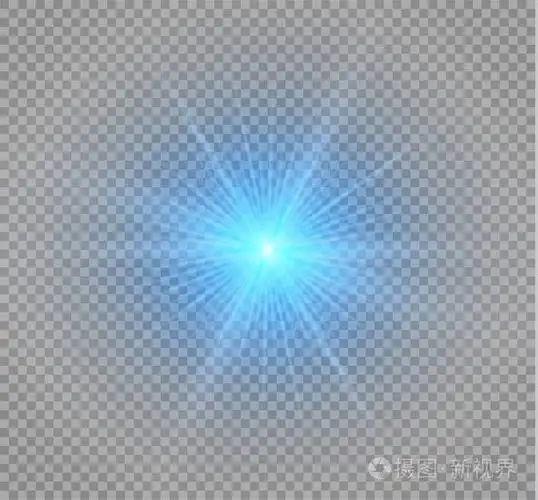 闪闪发光的星爆.矢量图