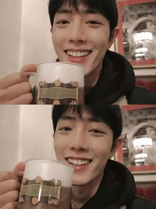 肖战笑得好元气