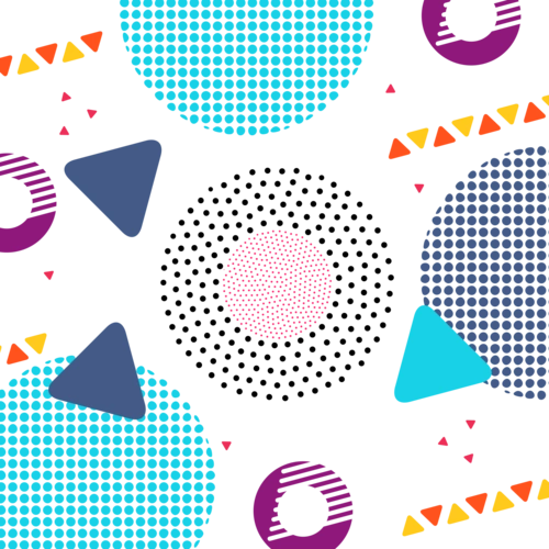 孟菲斯风格时尚潮流几何点线面背景底纹素材