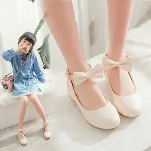 女童小皮鞋钢琴演奏儿童高跟鞋小女孩主持人表演礼服单鞋公主走秀