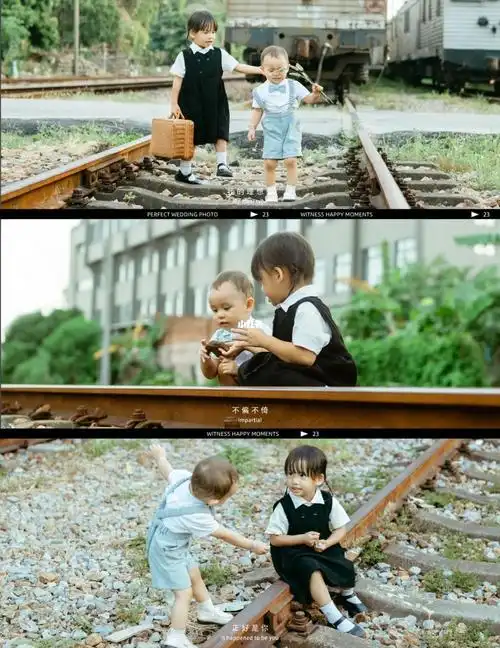 广州电影感儿童写真|姐弟俩手牵手一起长大