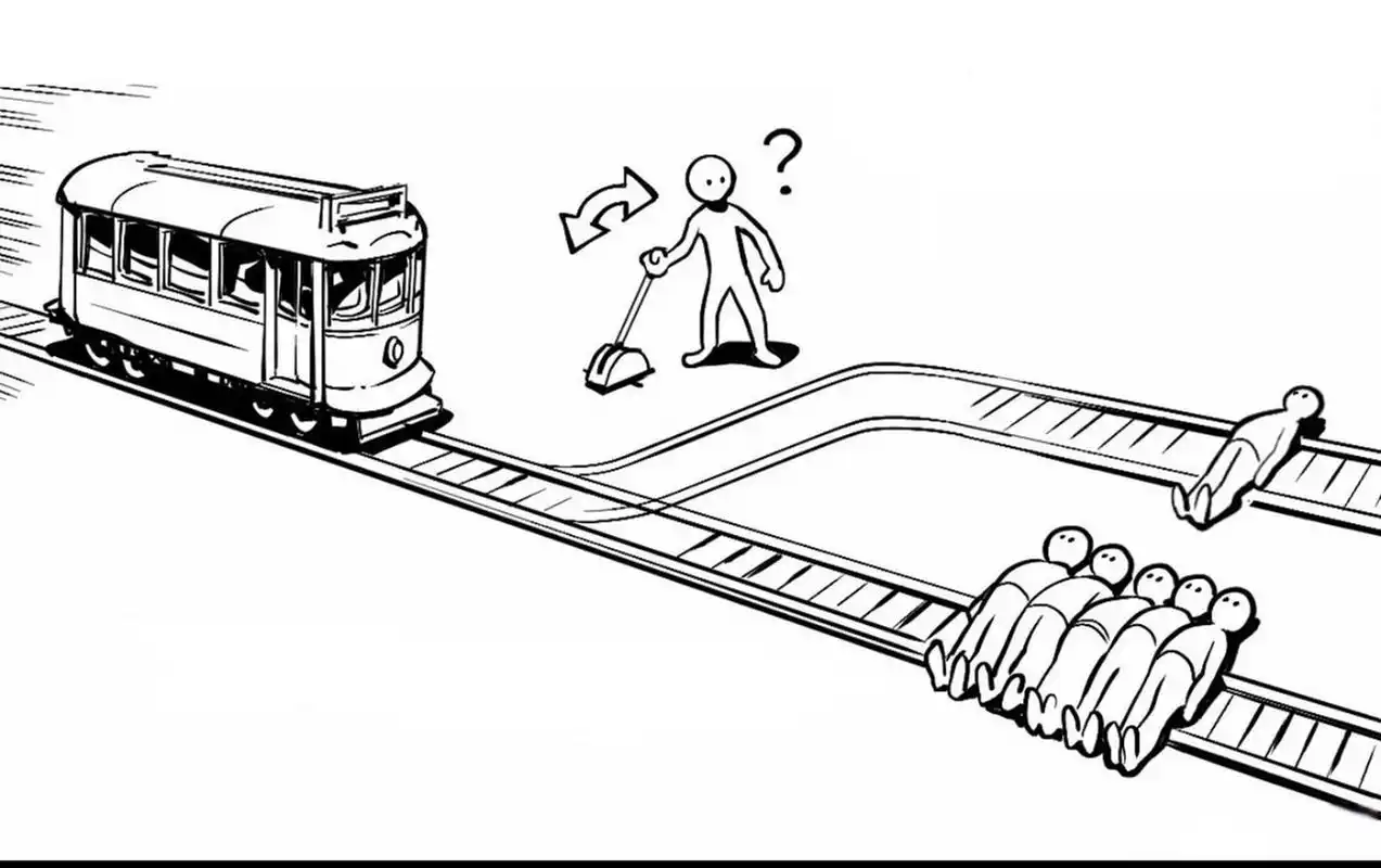 你会选择哪个轨道行驶?  以前以为那个拉杆子,做选择的人是我.