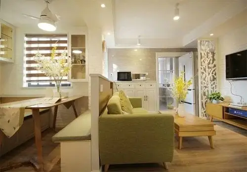 48平米美式小两居_装修图片 - 优选装装修效果图