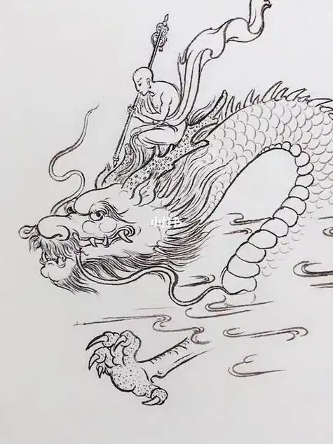 中国龙简笔画简单霸气中国龙简笔画简单霸气带颜色