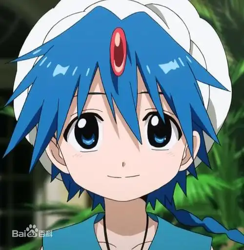 蓝头发蓝眼睛的男动漫人物