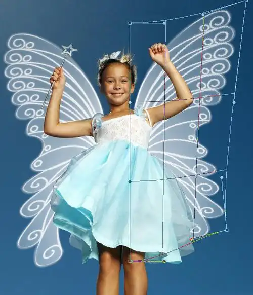 photoshop快速为小女孩加上梦幻的天使翅膀